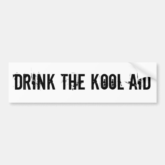 DRINK VAN DE KOOLSTEUN BUMPERSTICKER (Voorkant)