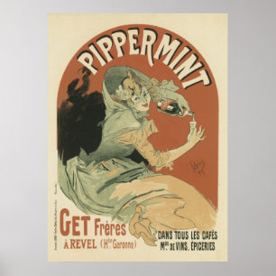 Drink van Pippermint door Jules Chéret, 1899 Poster