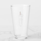 Drink veel water Glass Cup Glas (Achterkant)