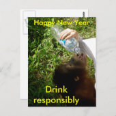 Drink viering briefkaart (Voorkant / Achterkant)