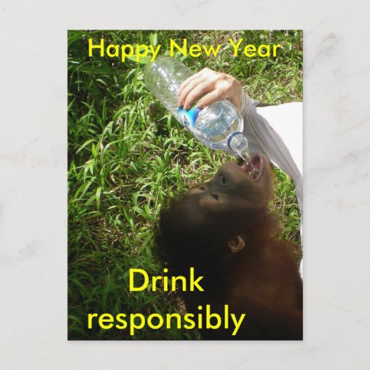 Drink viering briefkaart (Voorkant)