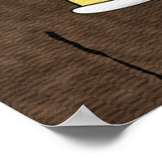 Drink voetafdruk poster (Hoek)