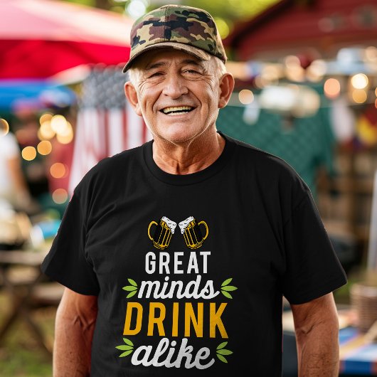 Drink voor grote minds t-shirt