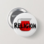 Drink voor hersenspoeling ronde button 5,7 cm (Voorkant /achterkant)