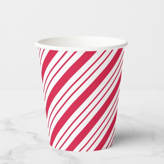Drink voor kerstpeppermint Candy Cane Coffee Papieren Bekers (Voorkant)