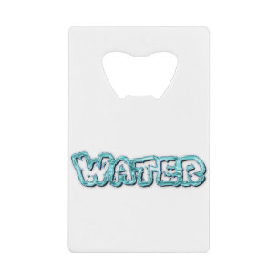 Drink-waterletters Kredietkaart Flessenopener