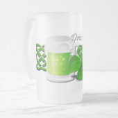 Drink & wees Merry Irish St. Patricks Day Matglas Bierpul (Voorkant links)