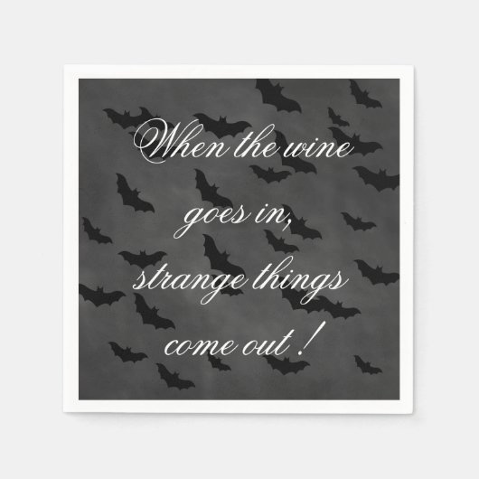 Drink wijn Halloween Napkin Servetten (Voorkant)