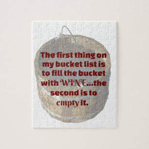 Drink wijn is mijn Bucket List Legpuzzel