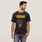 Drink Wisconin WI Drink alcohol T-shirt (Voorkant volledig)