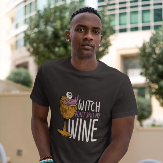 Drink-witch-prijsopgave voor wijn t-shirt