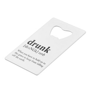Drink - Woordenboek betekenis Kredietkaart Flessenopener