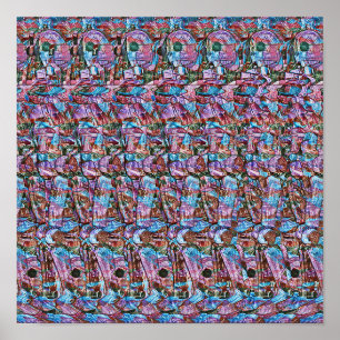 Drink wordt bediend - Verborgen 3D-afdrukken Poster