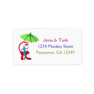 Drink Zeemeermin Adres Stickers