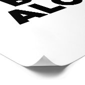 Drinken Alleen beste Poster (Hoek)