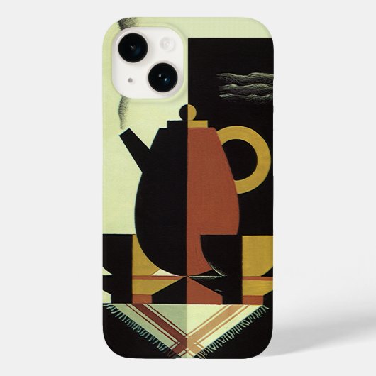  Drinken Beverages Koffiepot met bekertjes Case-Mate iPhone Case (Achterkant)