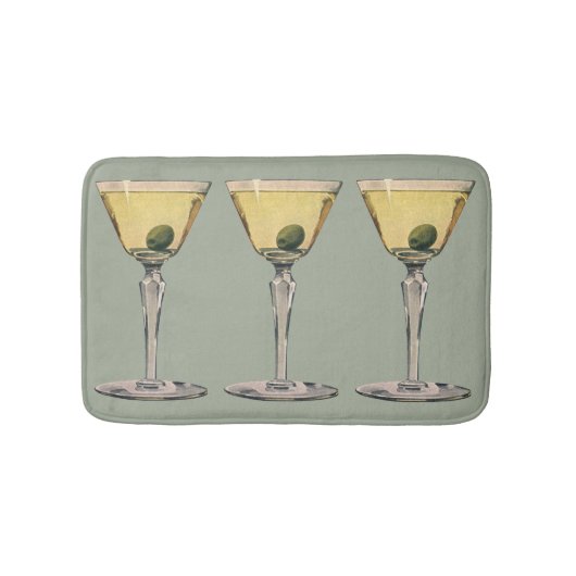  Drinken Beverages, Martini Olive Cocktail Badmat (Voorkant)