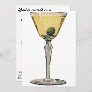  Drinken Beverages, Martini Olive Cocktail Kaart