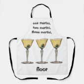 Drinken Beverages, Martini Olive Cocktail Schort (Voorkant)