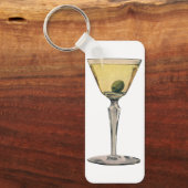  Drinken Beverages, Martini Olive Cocktail Sleutelhanger (Voorkant)