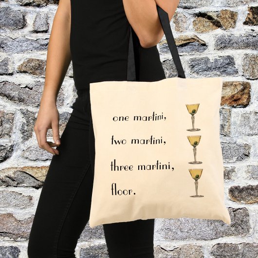  Drinken Beverages, Martini Olive Cocktail Tote Bag