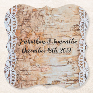 Drinken Coasters Geometrische land schuur hout kan Kartonnen Onderzetters