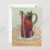 Drinken en dranken, Pitcher of Sangria Briefkaart (Voorkant / Achterkant)