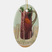  Drinken en dranken, Pitcher of Sangria Keramisch Ornament (Rechts)