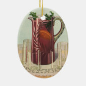  Drinken en dranken, Pitcher of Sangria Keramisch Ornament (Achterkant)