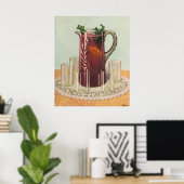 Drinken en dranken, Pitcher of Sangria Poster (Thuiskantoor)