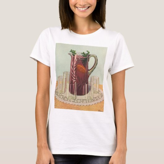Drinken en dranken, Pitcher of Sangria T-shirt (Voorkant)