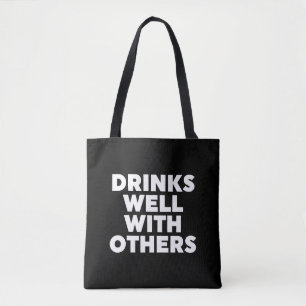 Drinken goed met anderen draagtas