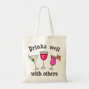 Drinken goed met anderen tote bag