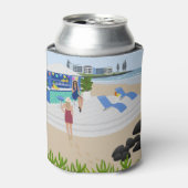 Drinken in de Beach Bar Blikjeskoeler (Blikje Voorkant)