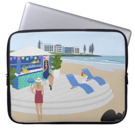 Drinken in de Beach Bar Laptop Sleeve