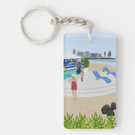 Drinken in de Beach Bar Sleutelhanger