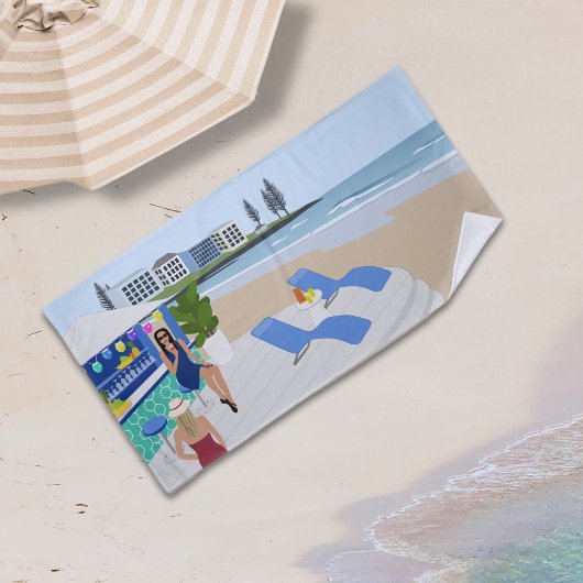 Drinken in de Beach Bar Strandlaken