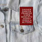Drinken Kerst Feestje Dasher Dancer  Button (Insitu)