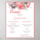 Drinken Menu Weddenschap Poster (Voorkant)
