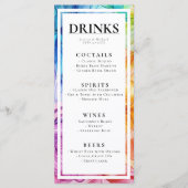 DRINKEN + mooie tekst ETHERISCHE BLOEM Menu (Voorkant)