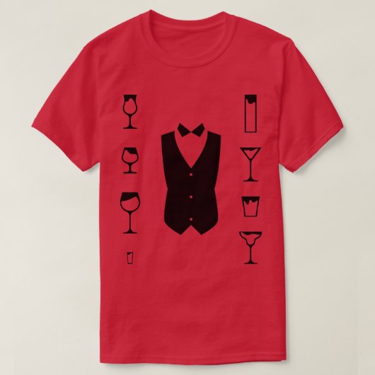 Drinken op de nationale feestdag in Bartender T-shirt (Design voorkant)