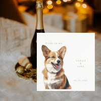 Drinken op Mij Welsh Corgi Huisdier Bruiloft