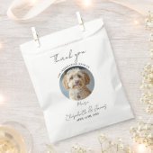 Drinken op ons Pet Dog foto bruiloft Bedankzakje (Geknipt)