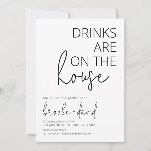 Drinken over de Amerikaanse uitnodiging tot het op (Voorkant)