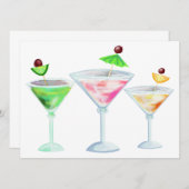 drinken van cocktailparty's kaart (Voorkant / Achterkant)