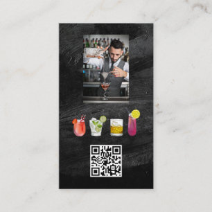 Drinken voor het mengen van bartenders   QR-code Visitekaartje