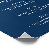 Drinken voor moderne Rustic Wedding Bar Poster (Hoek)