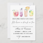 Drinken voor weduwendouche kaart (Voorkant)