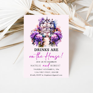 Drinken zijn op het House Housewarming Party Kaart