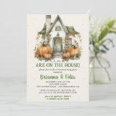 Drinken zijn op het huis! Halloweenfeest Kaart (Staand voorkant)